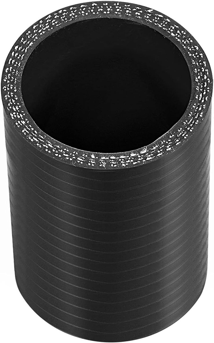 AUTOHAUX Rechte siliconen connector laadluchtkoeler siliconen slang connector Ø35mm 35*76*5mm zwart voor auto