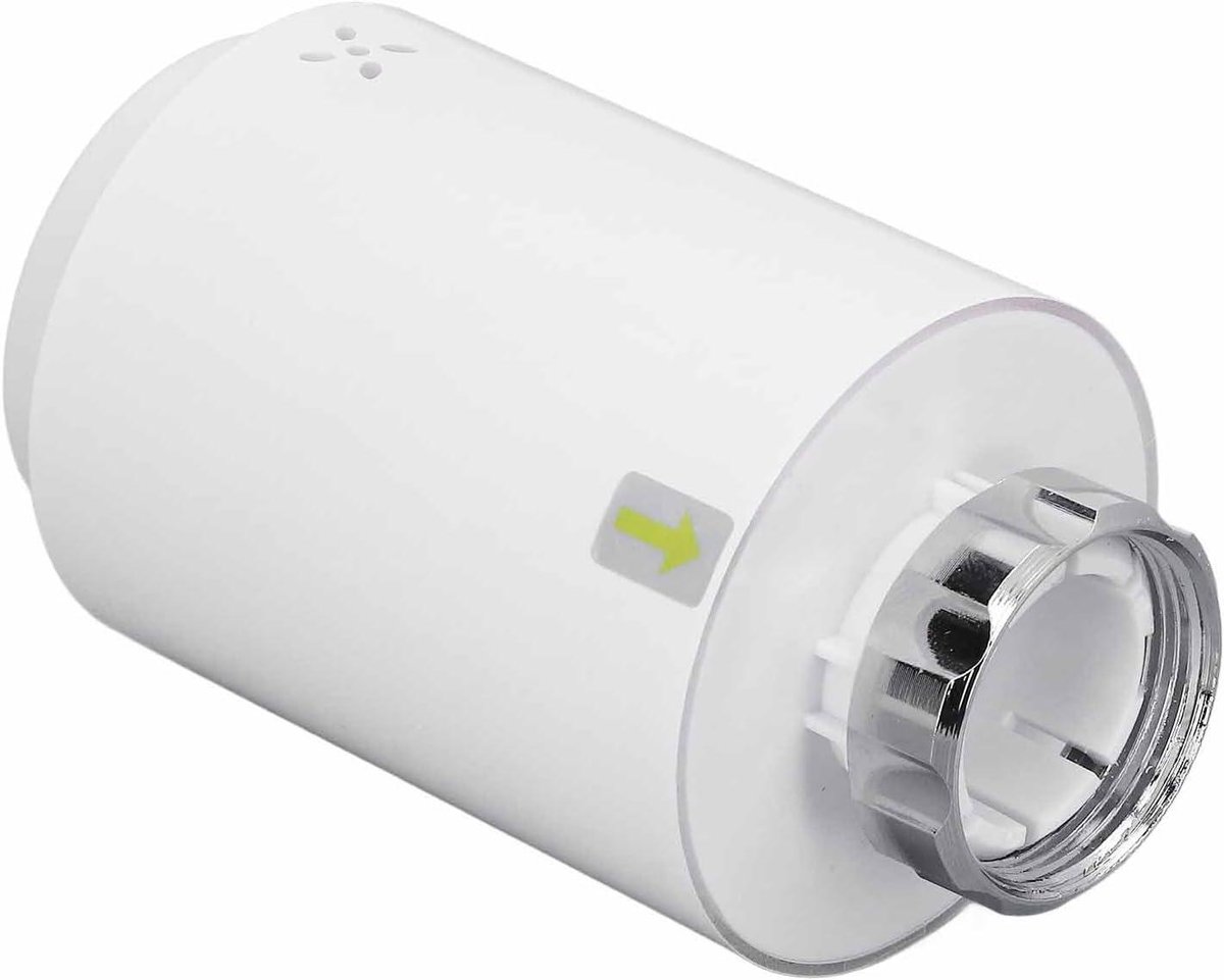Slimme Radiatorthermostaat - TRV Klep - Verwarmingsregeling - App en Spraakbesturing - 5-45°C - Wit