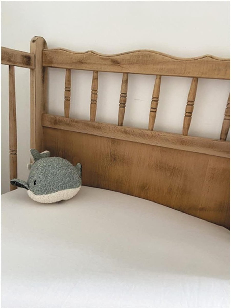 Matrasbeschermer - Molton topper - Babybed beschermen - Gemaakt in Europa - 70x140 cm - Wit