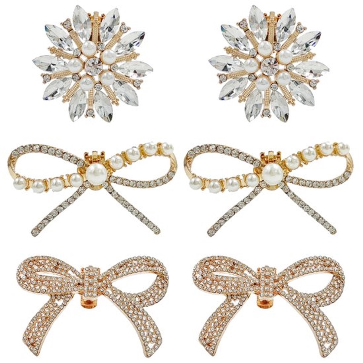 - Schoenclips - Kristallen Sieraad - Elegante Decoratie - Zilver - Bruiloft Accessoires - Voor Dames - High Heels