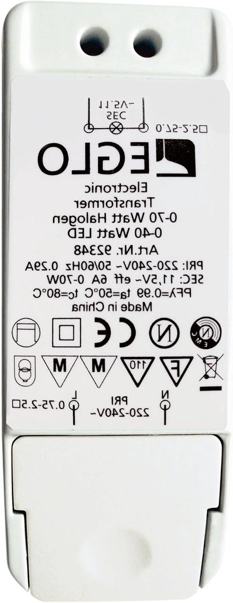 Elektronische Transformator - LED Driver - Verlichting Aanpassen - Overbelastingsbeveiliging - 11.3 cm - Wit