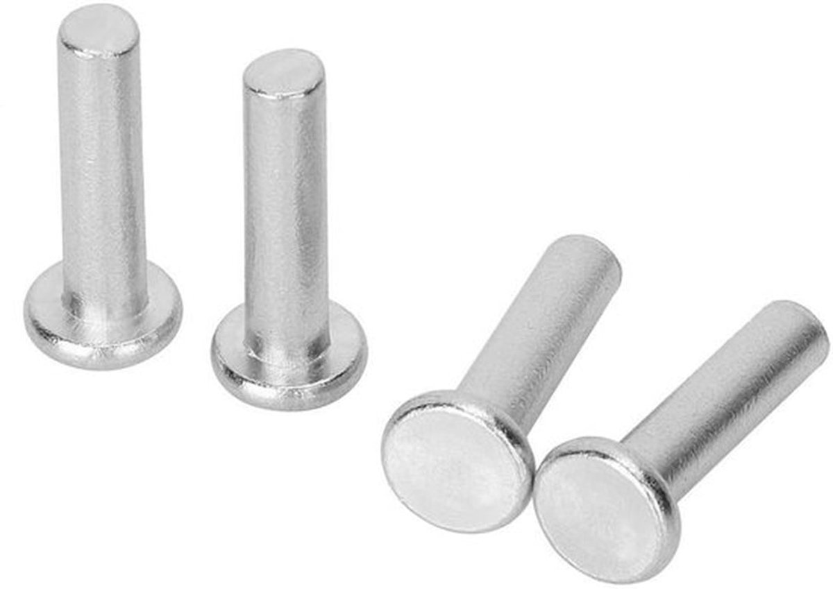 Plat kop aluminium klinknagelbevestigingen 20 stuks set (M6 * 25mm) - Grijs - Voor metaalbewerking gebruikt - Reparatie, doe-het-zelven, constructie
