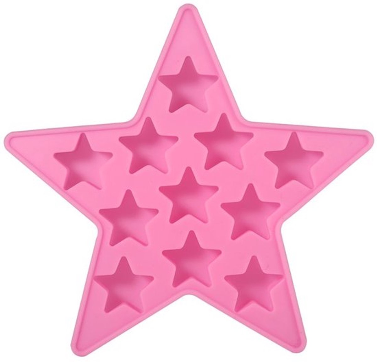 IJsblokvormen - Stervormige ijsblokjes - Perfect voor feesten - Roze - Siliconen ijsblokjesvorm - Geschikt voor drankjes - IJsblokjes