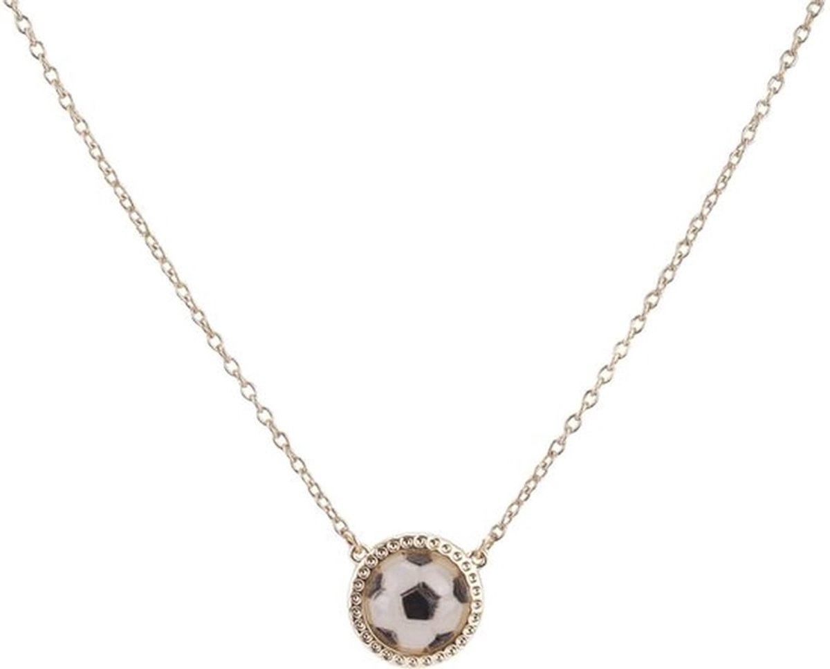 - Gouden Voetbal Ketting - Inspirerend Sport Sieraad - Voor Fans en Coaches - Uniek Ontwerp - Perfect voor Sportliefhebbers - Een Geweldig ..
