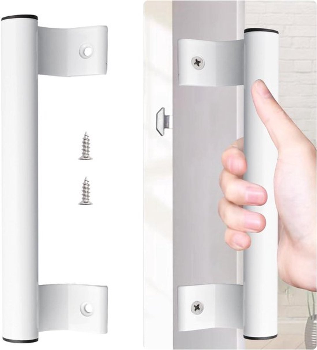 Schuifdeurtrekker Handgrepen voor glazen schuifdeur - Wit - Modern design - 1 stuk