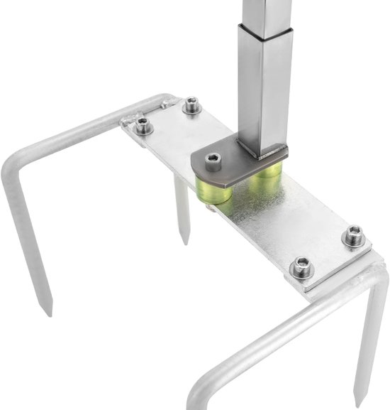 Golf Swing Trainer - Duurzaam Metalen Golf Trainingshulpmiddel met 5-voudig Verstelbare Hoogte voor Swingtraining - Zilver van GOLF — afbeelding 4