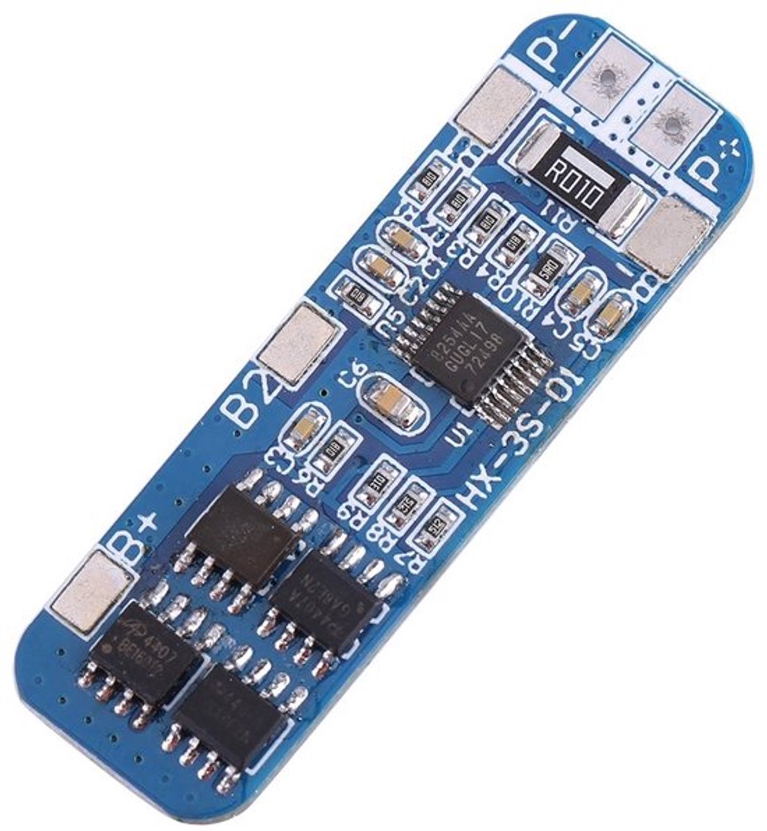 BVK , 3-Series 11.1V 12V 12.6V Li-ion Lithium Battery Cell PCB for Data Protection, with Overload Protection, Over-Discharge Protection,