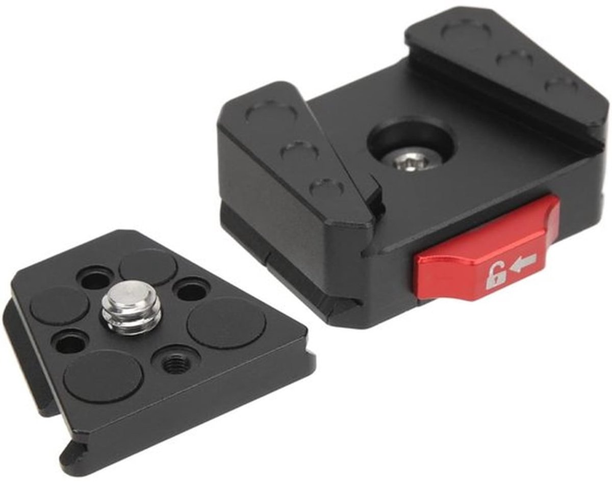 Snelkoppelingsplaat Mini-V-Lock - Montagebasisplaat 38 Mm - Ingebouwde Antisway - Voor DSLR-camera's - Schokbestendig - Lichtgewicht - Camera Plaat