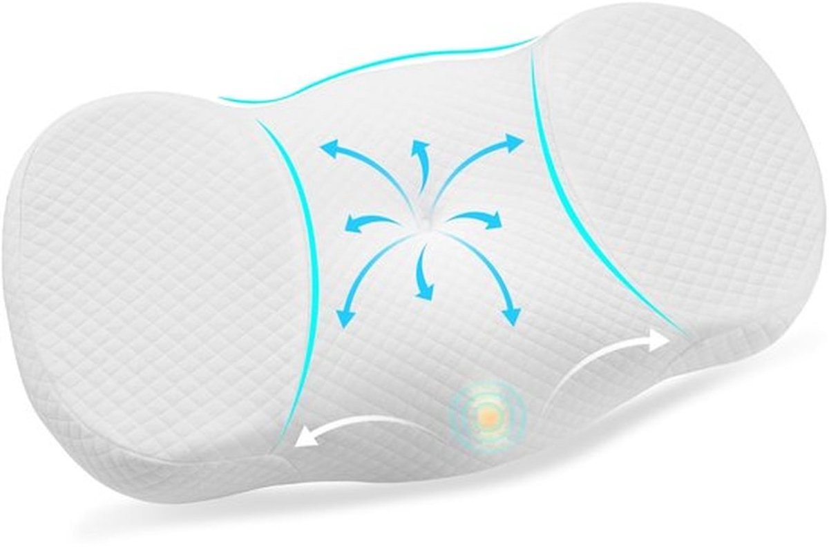 Ainiv Memory Foam Pillow Ergonomisch nekkussen, kussen voor zij-, rug- en buikslapers, verbetert de slaapkwaliteit