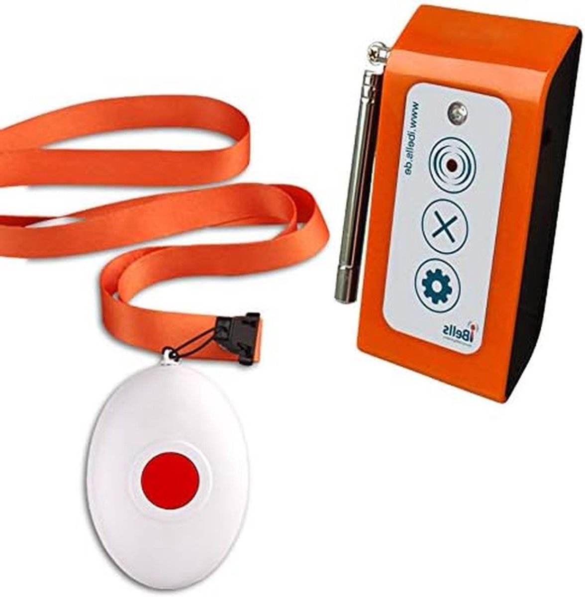 Alarm Oproepsysteem - Licht Roepsysteem Senioren - Hulp Inschakelen - Draadloze LED Melding - Circa 200m Bereik - Wit