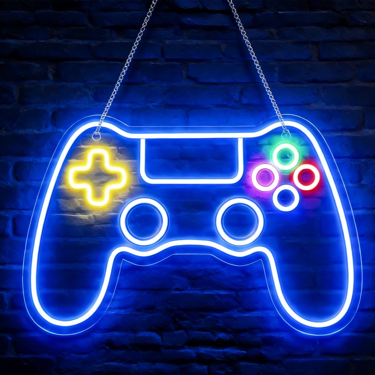 SnelShoppen - Neon LED Gaming Neon Bord - Gamer Decoratie - LED Neonlicht met USB Verbinding en Dimmer - Game-Accessoires voor Kamerdecoratie, Bar, Fe
