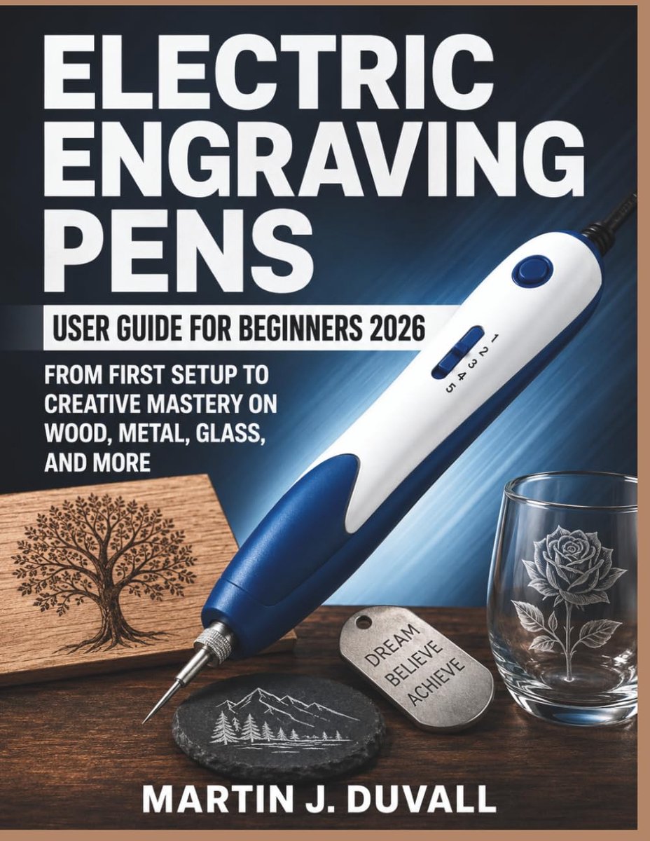SnelShoppen - Electric Engraving Pen Beginnersgids 2026: Creatief Graveren op Hout, Metaal, Glas en Meer, Instapgids voor Hobbyisten, Inclusief Tips e