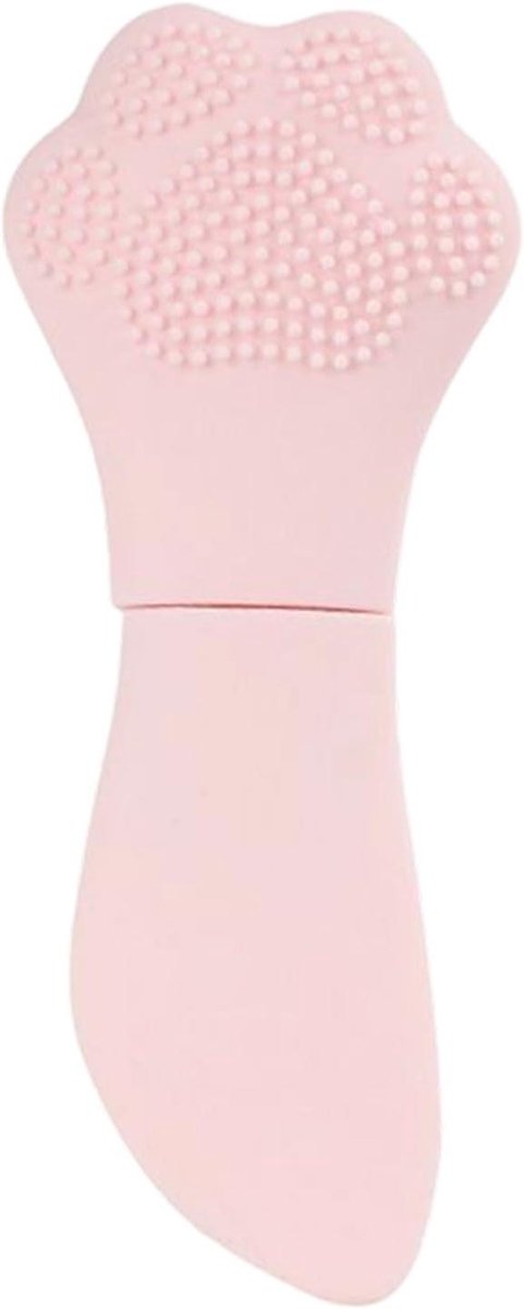 Gezichtsspatel - Gezichtsscrubber Huidverzorging - Dagelijkse Huidreiniging - Dubbelzijdig Ontwerp - 11.5 cm - Roze