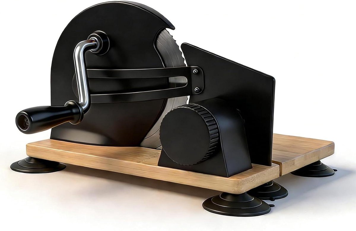Broodsnijder - Broodsnijmachine Handmatig - Gelijkmatig Brood Snijden - Verstelbare Dikte - 33 Centimeter - Zwart