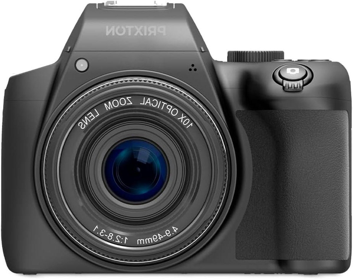Digitale Camera 4K - Fotocamera UHD - Herinneringen Vastleggen - 10x Optische Zoom - 64 MP - Zwart
