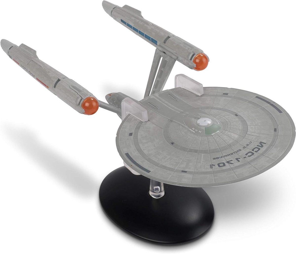U.S.S Enterprise Model - Ruimtevaartuig Replica - Modelbouw Verzamelen - XL Editie 10 Inch - 25 cm - Grijs