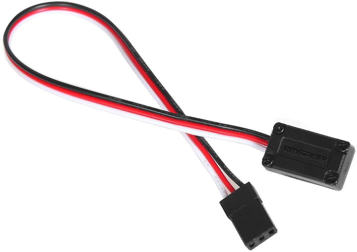 Servo Y-Splitter Kabel - RC Kabel Set - Modelbesturing Vereenvoudigen - 1 Male naar 4 Female - 200 mm lengte