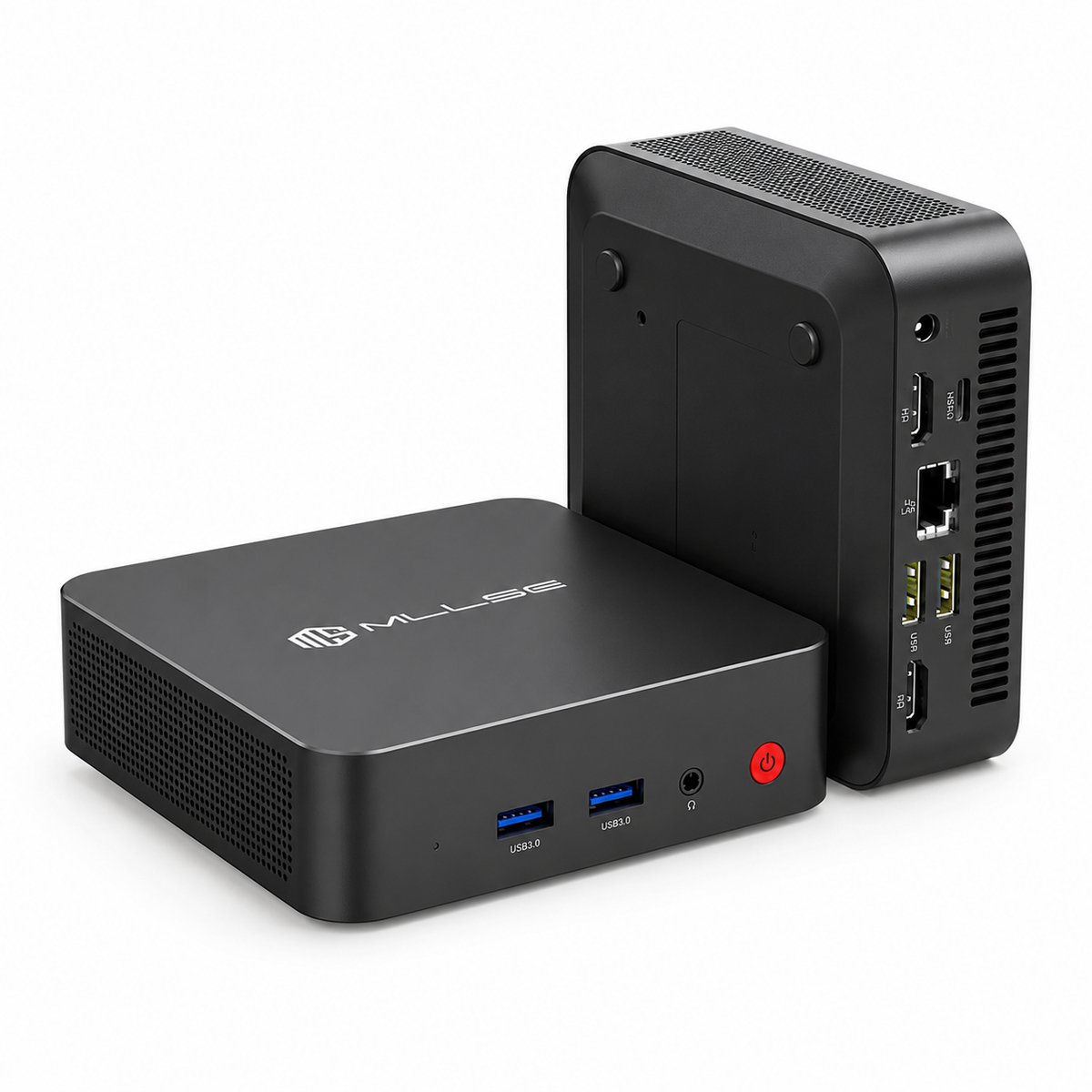MLLSE M2 Pro Mini PC - Intel Celeron J3710 - 8GB RAM - 128GB SSD - Windows 10 Pro - Dual HDMI - Gigabit LAN - WiFi - Bluetooth - Mini Computer