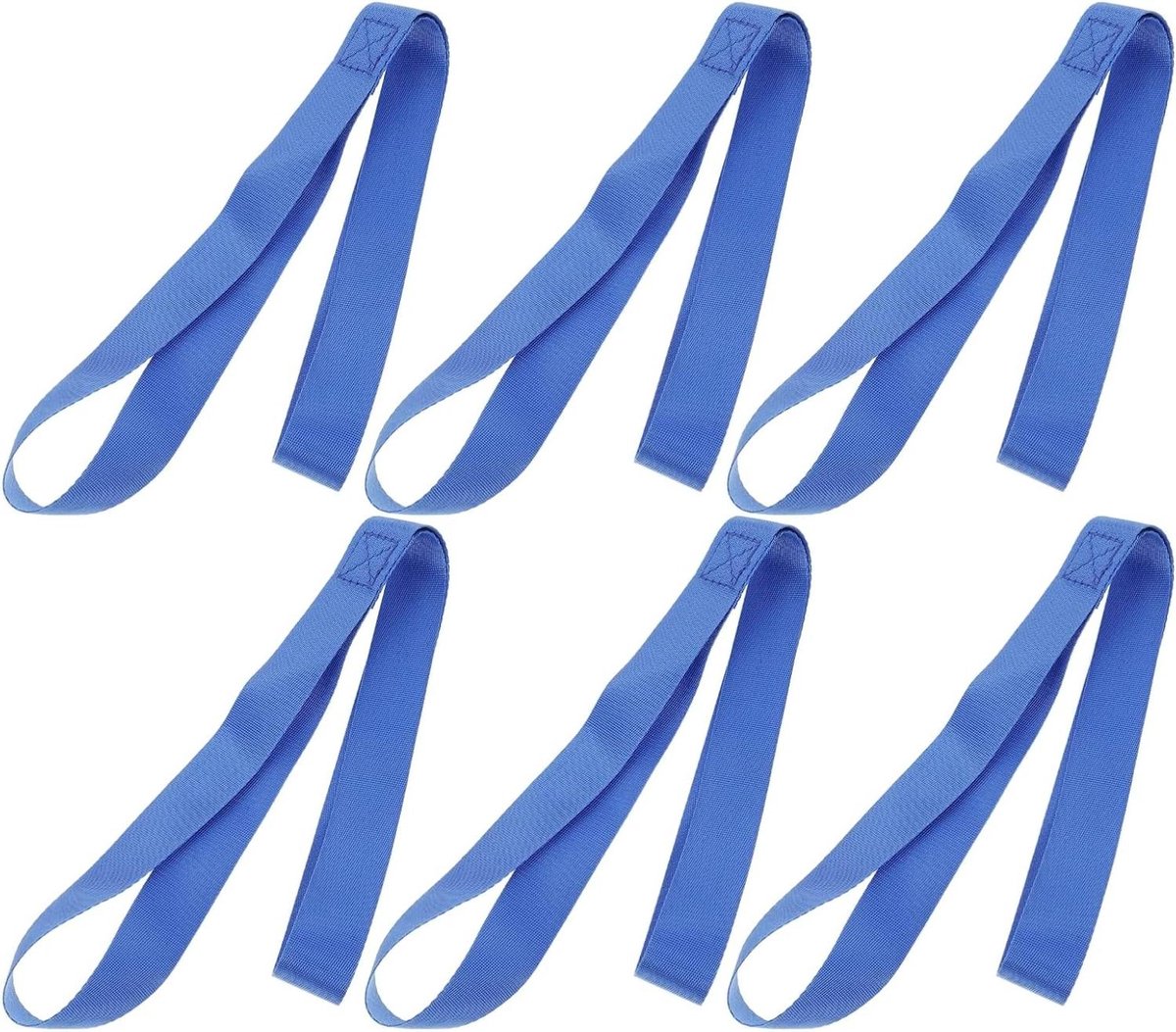 Spanbanden Set - Lus Riemen - Veilig Vervoeren - Zachte Bescherming - 6 Stuks - Blauw