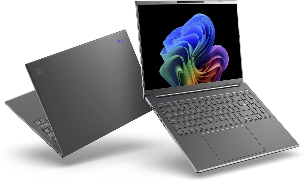 Acer Aspire 16 AI A16-61M-R4UN - Copilot+ - Laptop - 16 inch - Ryzen AI 5 - 16GB - 512GB - Verlicht toetsenbord - Grijs