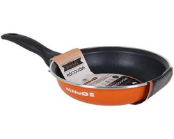 Geëmailleerde Pan - Emaille Koekenpan - Koken - PFOA-vrij - Diameter 18 cm - Oranje