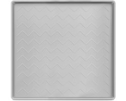 Lekkende Airco Opvangbak - Afvoerbak Siliconen - Vocht Beheersen - Verhoogde Rand - 56x56 cm - Grijs