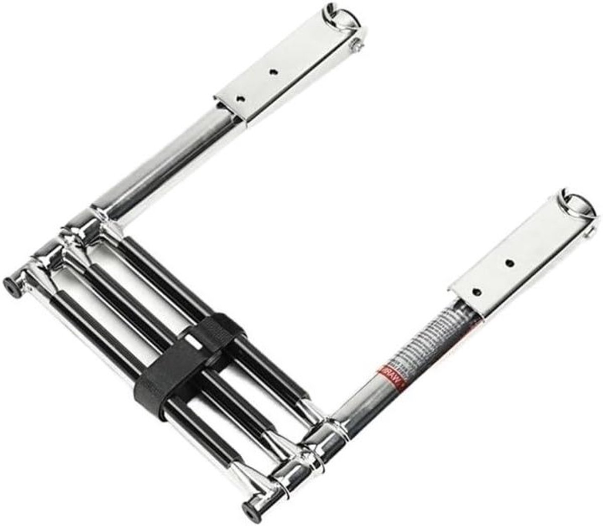 Scheepsladder - Telescoopladder Jacht - Veilig Instappen - Roestvrij Staal - 889 cm - Zilver