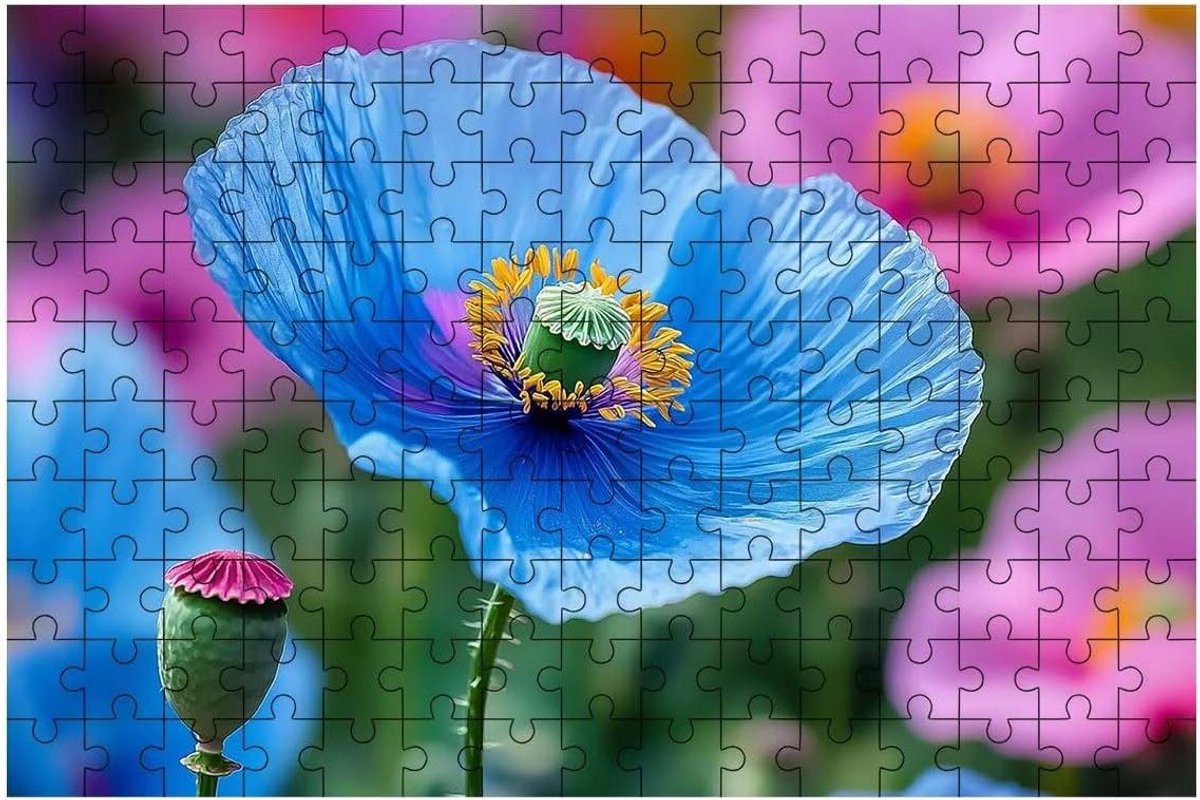 Legpuzzel Bloemen - Puzzel Volwassenen - Ontspannende Hobby - Lindehouten Stukjes - 122x81 cm - Meerkleurig