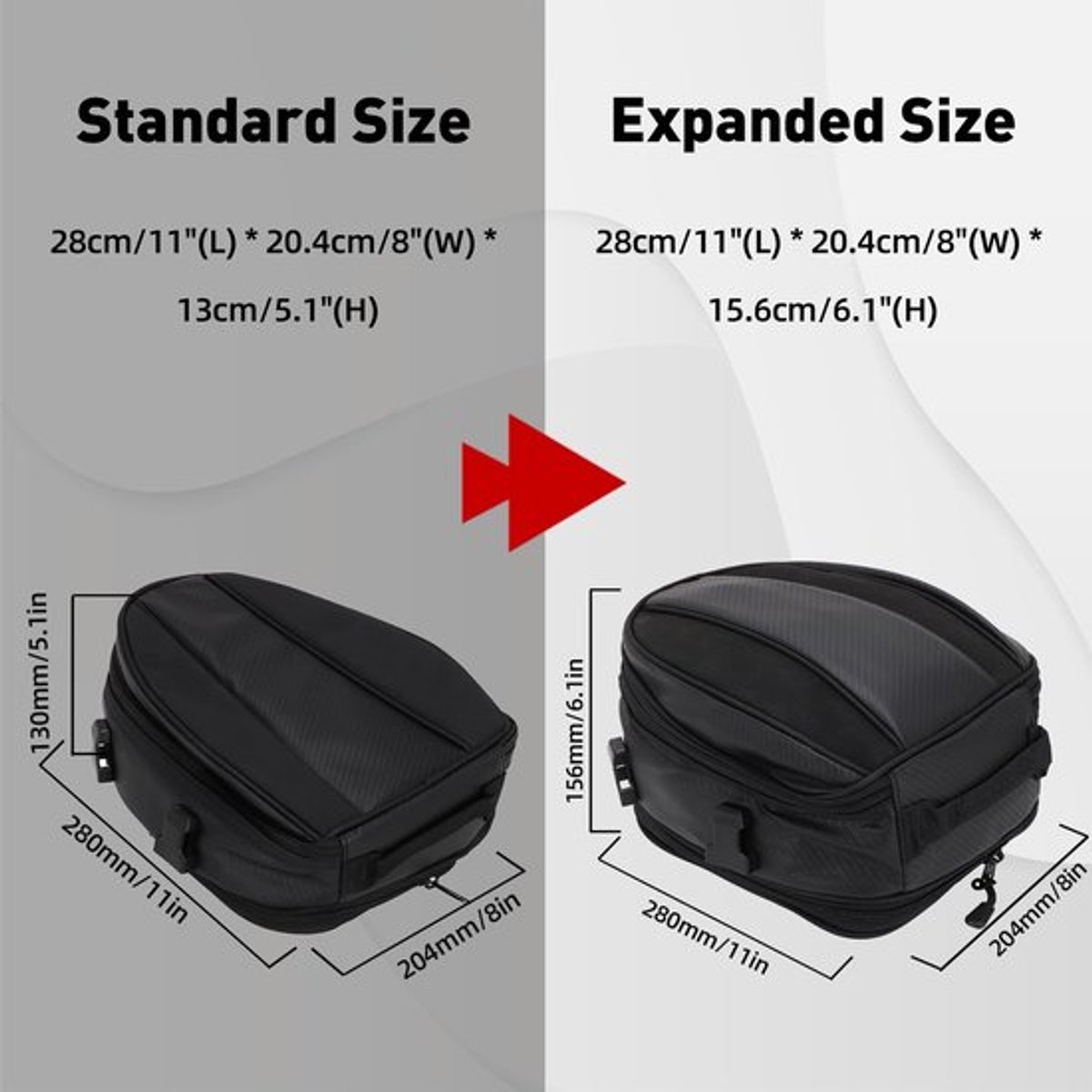 Achtertas Waterdicht - Bagagetas - Zadeltas - Multifunctionele Tas - Sportrugzak - 15 Liter Inhoud - Motorbagage
