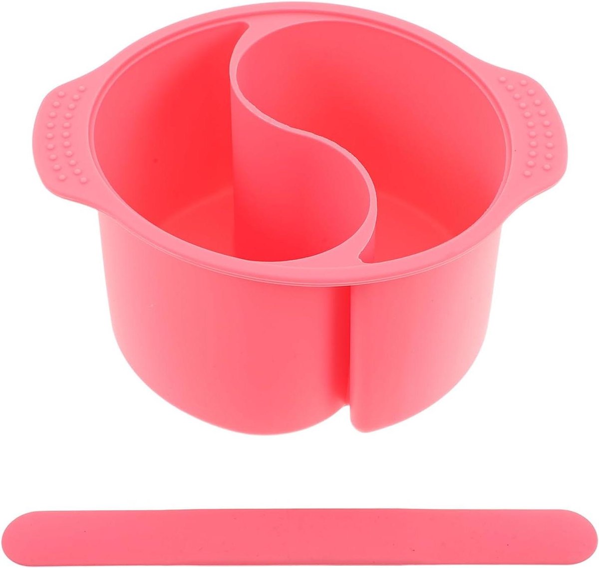 Siliconen Wax Pot Liner - Herbruikbare Smeltkom - Wax Behandelingen - Antiaanbaklaag - 13.8 x 11.5 x 6.4 cm - Roze