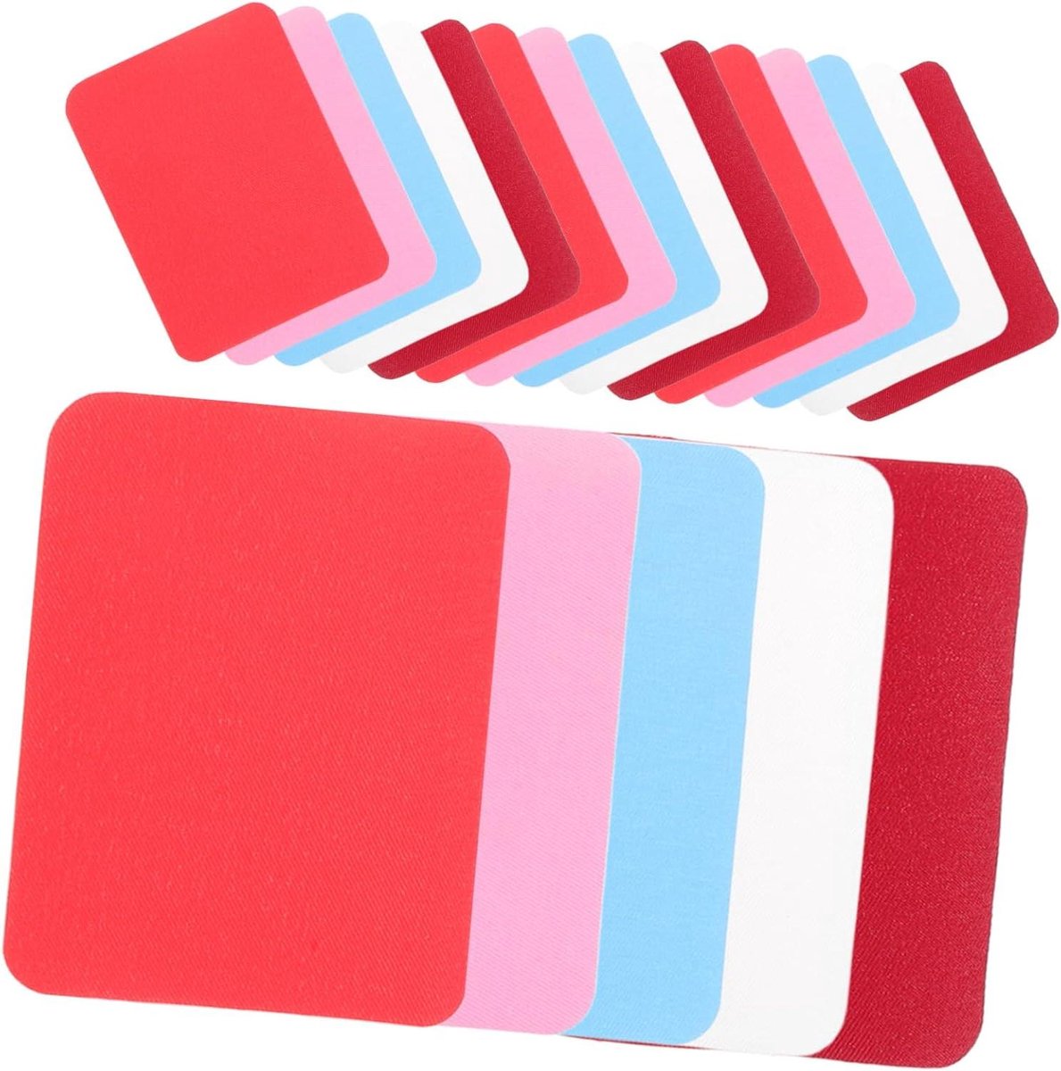 Denim Reparatie Patches - Stof Reparatieset Kleding - Kleding Herstellen - Zelfklevend Waterdicht - 20 stuks 12.5x9.5cm - Diverse kleuren
