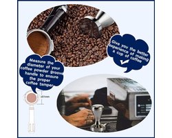 Dailygoods - Koffiestamper 51 mm Roestvrij Staal - Espresso Tamper voor Perfecte Koffie