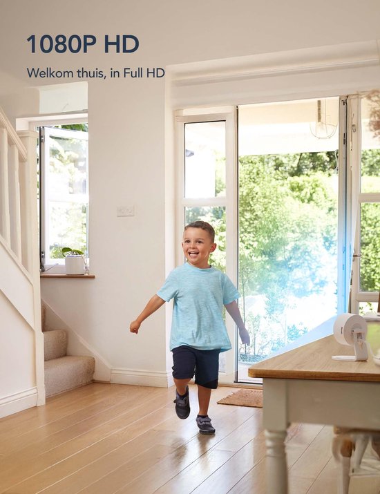 Set van 4 Binnencamera's met Nachtzicht en Wifi voor Baby- en Huisbewaking van Merkloos — afbeelding 3
