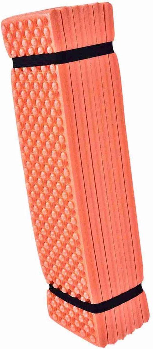 Opvouwbare Schuimmat - Slaapmatje Kampeer - Buiten Rusten - Eicelontwerp Comfort - 185 x 55 cm - Oranje