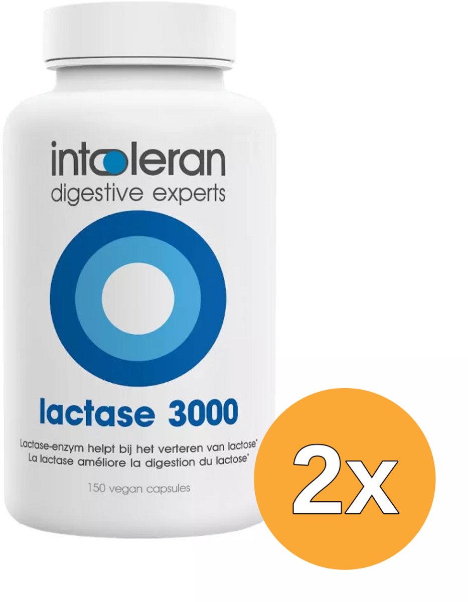 2x Intoleran Lactase 3000 (150 capsules)