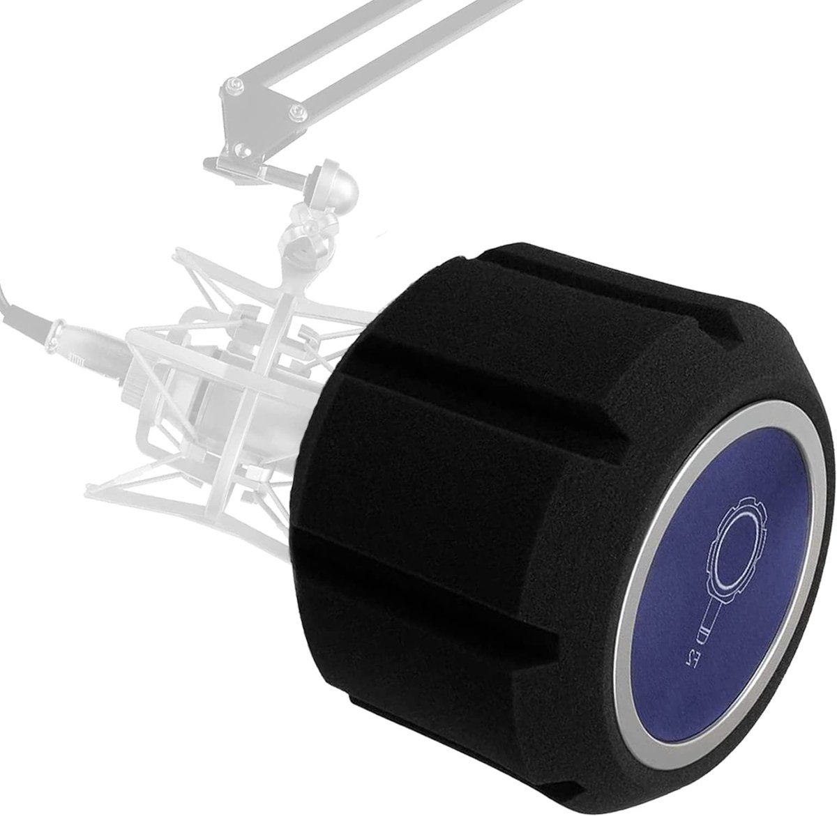 Dailygoods - Popfilter voor Microfoon - Geluidsabsorberende Schuimcover voor Opnames