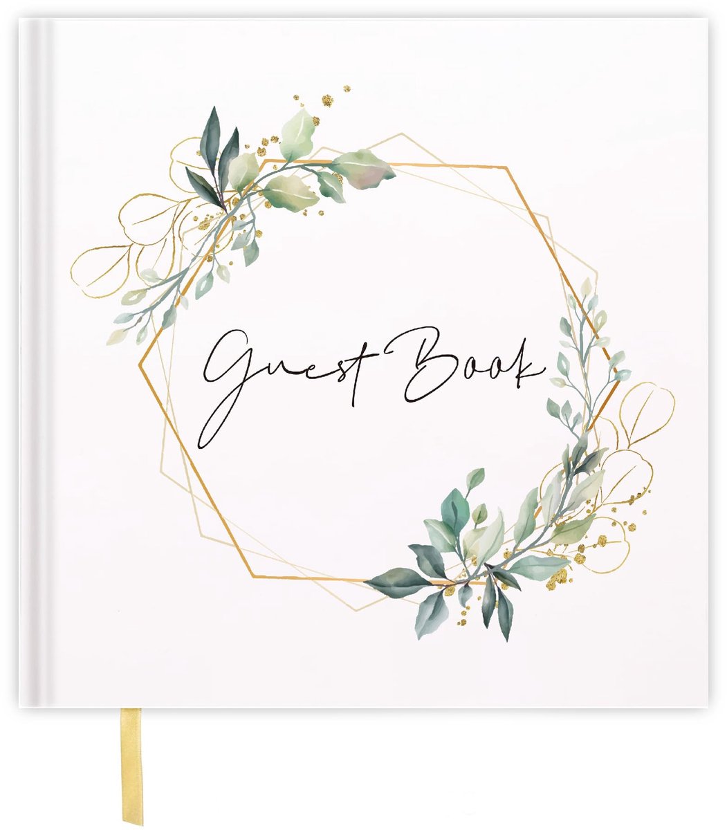 Dailygoods - Doop & Communie Gastenboek met Goudfolie - 72 Pagina's voor Wensen en Foto's
