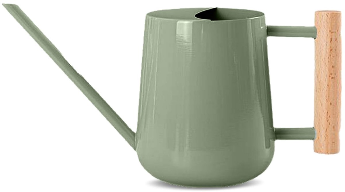 Dailygoods - Waterkan 1L - Groen Metal Watering Can voor Binnen- en Tuinplanten