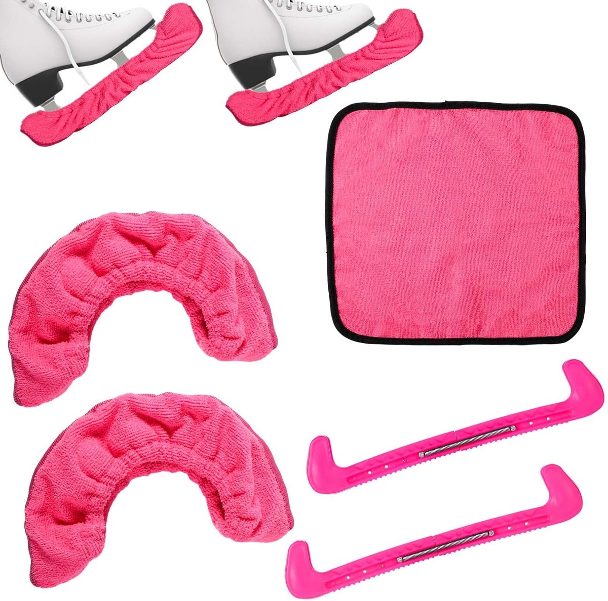Dailygoods - Skate Guards & Soakers Kit - Beschermers voor Schaatsen (Roze)