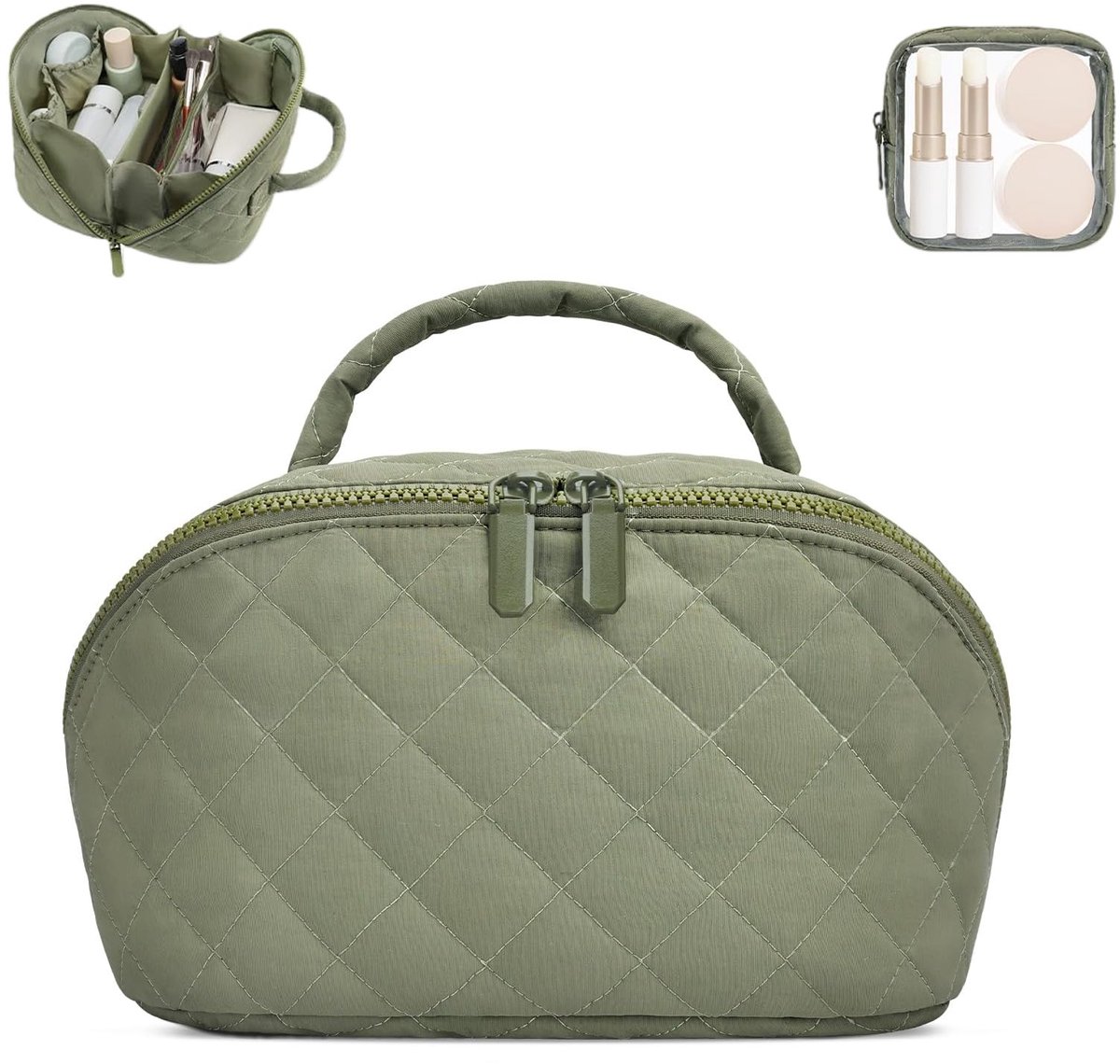 Dailygoods - Grote Capaciteit Toiletry Bag met 180° Opening - Make-up Organizer