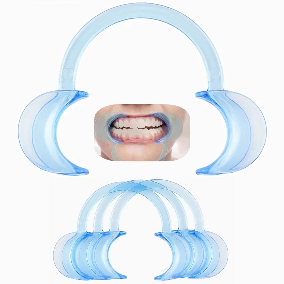 Dailygoods - Plastic C-Vormige Mondopeners voor Tandheelkundige Behandelingen
