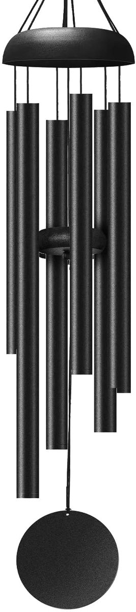 SnelShoppen - Windgong voor Buiten 32 Inch - Diepe Toon Windgong met 6 Aluminium Buizen - Buitendecoratie Geschenken voor Moederdag en Kerstmis