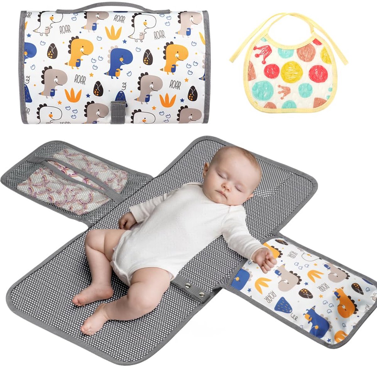 Dailygoods - Draagbare Verschoonmat - Opvouwbare Reisverschoonmat voor Baby's