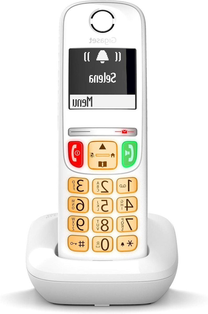 Draadloze Telefoon - DECT telefoon Huistelefoon - Thuis Bellen - Grote Toetsen - 100 contacten - Wit
