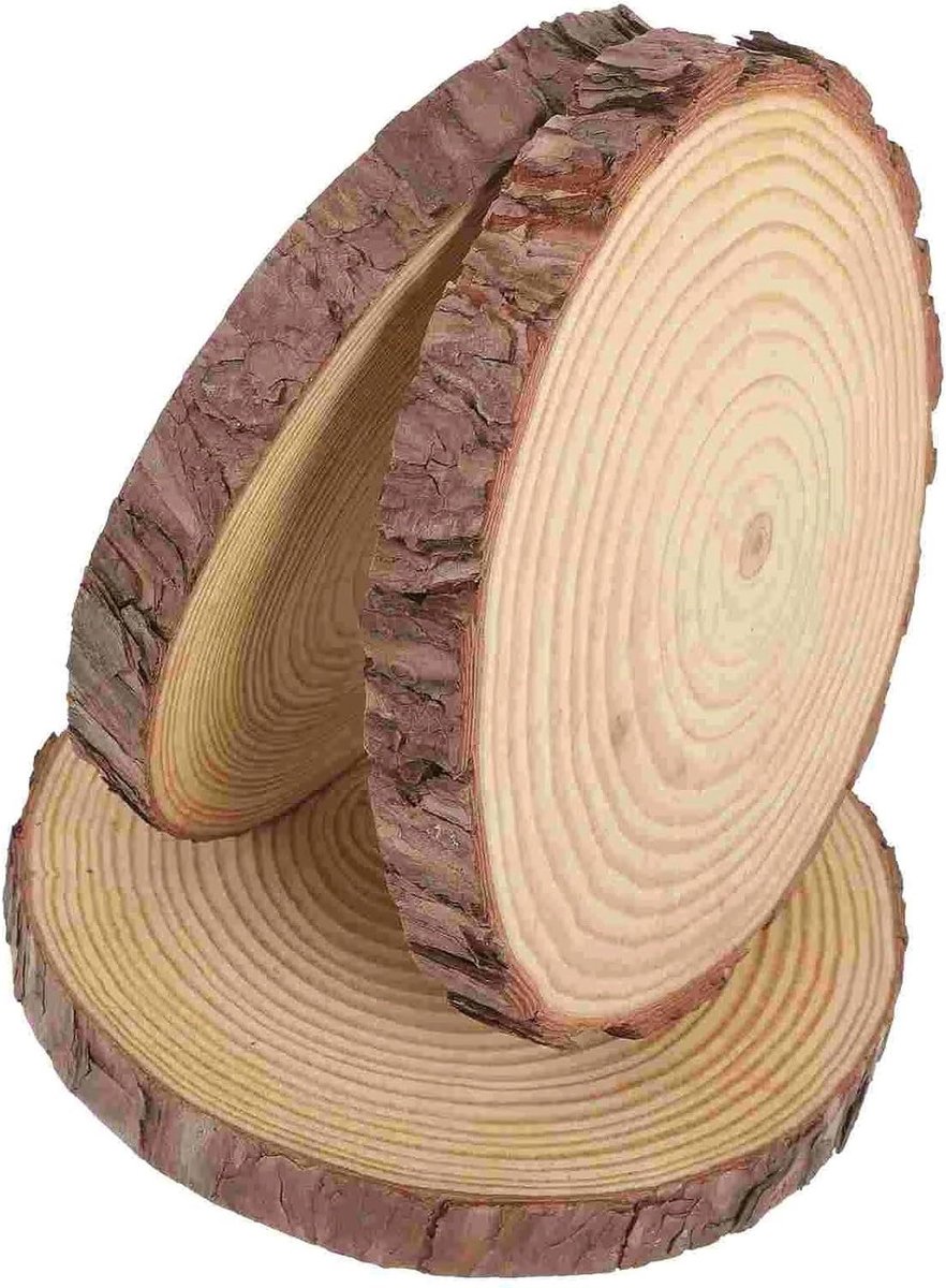 Houten Stapstenen - Tuinpad Stenen - Tuinpad Aanleggen - Weerbestendig Materiaal - 20x20 cm - Houtkleur