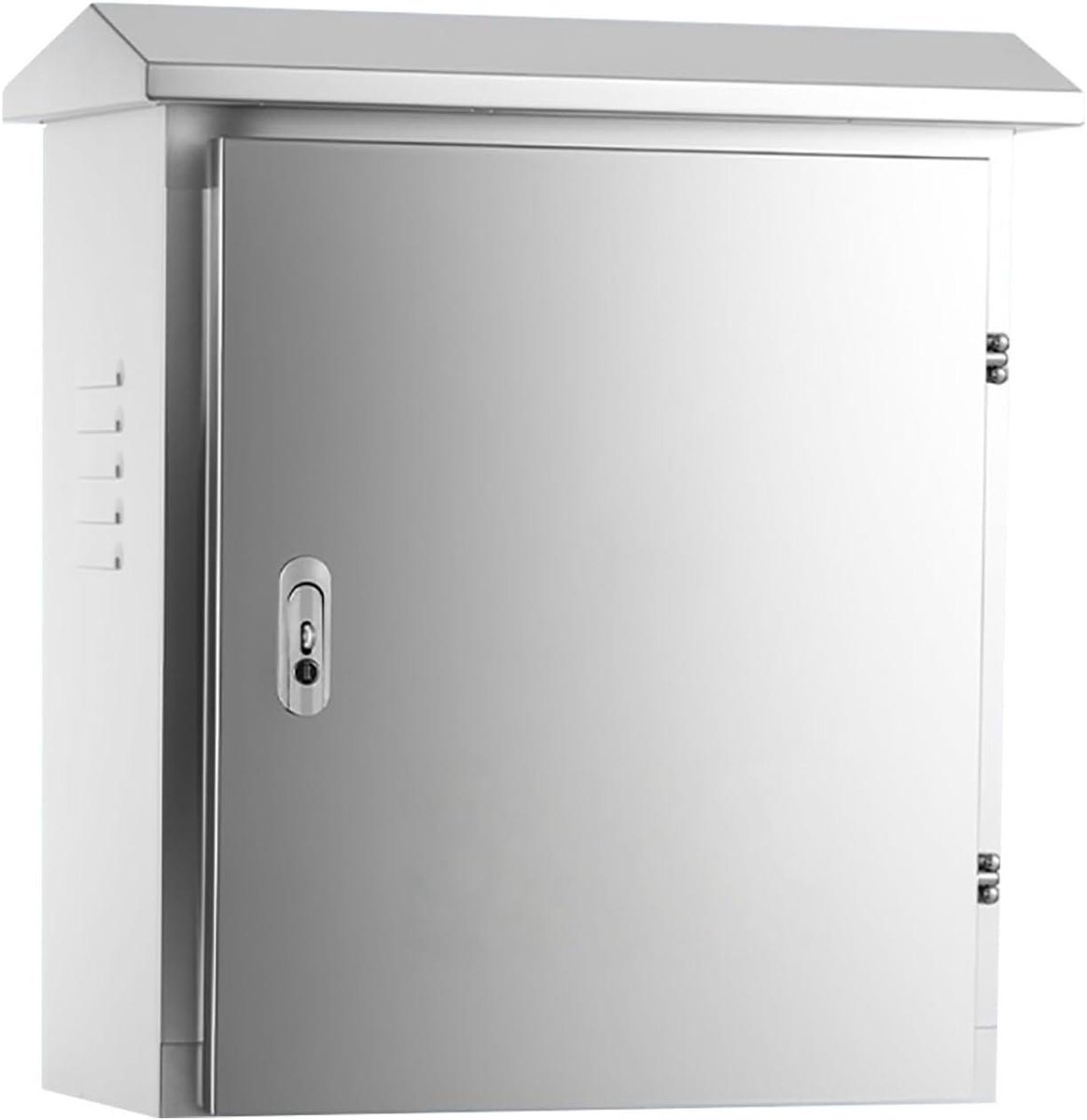 Behuizing EV Laadstation - Oplaadstation Kast - Laadapparatuur Beschermen - Afsluitbaar Weerbestendig - 50 x 25 x 60 cm - Zilver