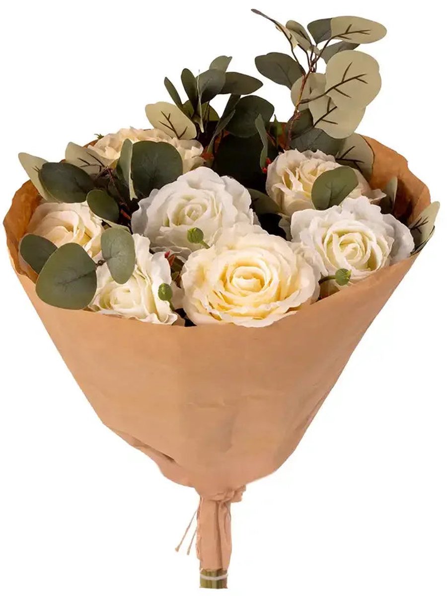 House of Nature Rozenboeket ivoor 30cm