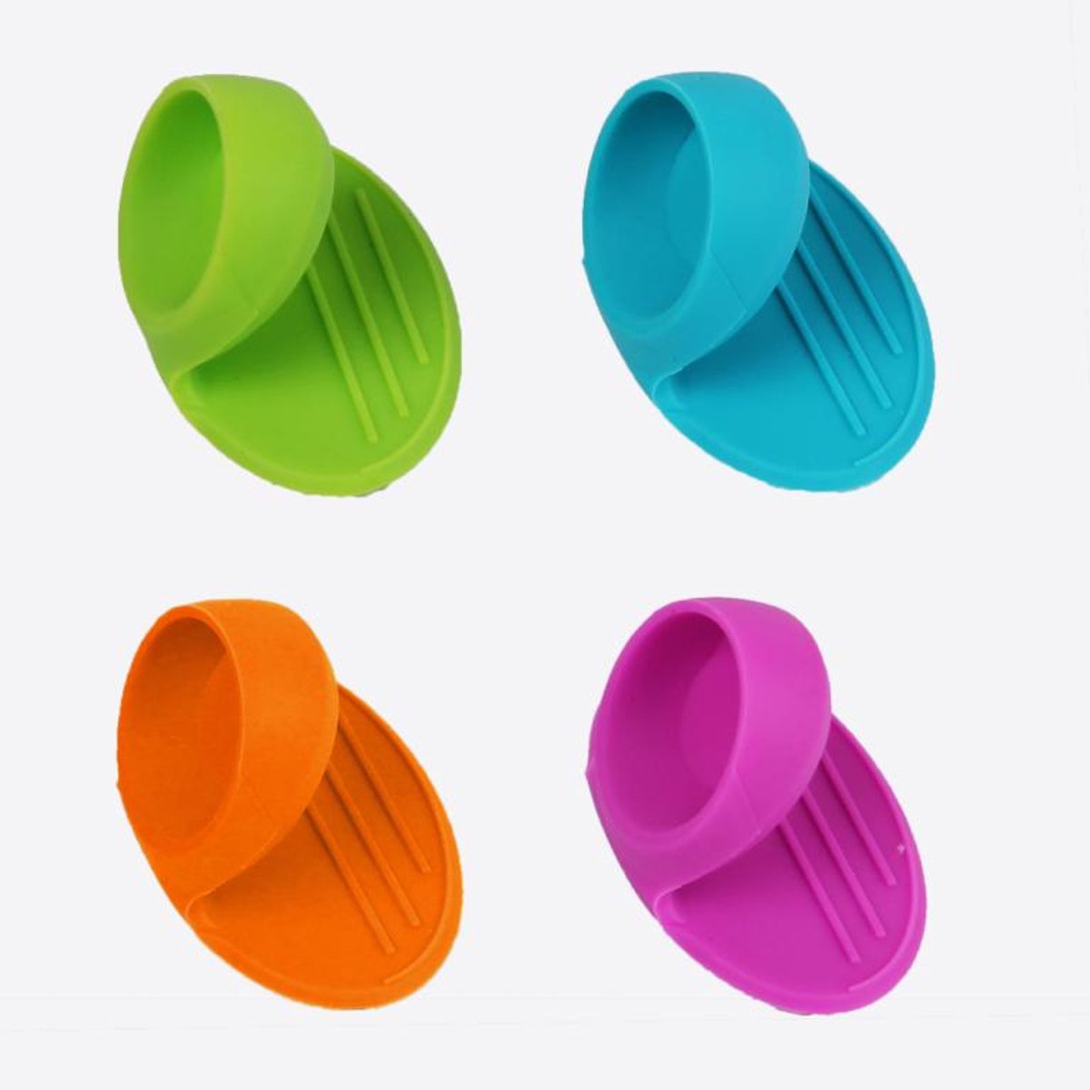 Dotz greep uit silicone groen; blauw; roze of oranje