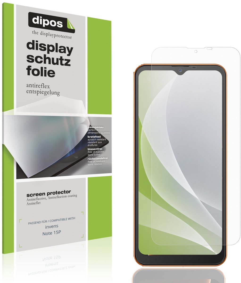 dipos – 4x Matte Beschermfolie geschikt voor invens Note 15P | Krasbestendige & antireflecterende Screenprotector Ultra-Thin