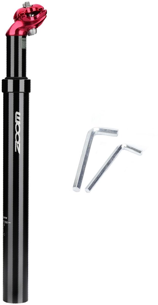 SnelShoppen - Velxnigt Fietsverende Zadelpen 31,6 mm - Aluminiumlegering - Verende Zadelpen voor Elektrische Fietsen, Mountainbikes en Stadsfietsen -
